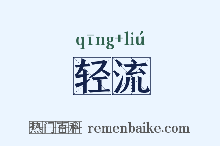 轻流是什么意思的图片